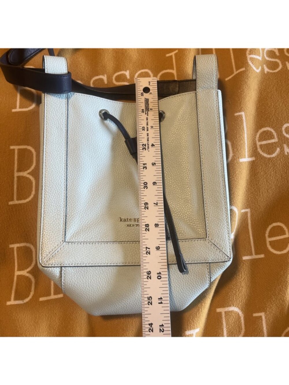 Kate Spade NY Grab Small Bucket Crossbody Blue Glow Turquoise Multi - Picture 5 of 8